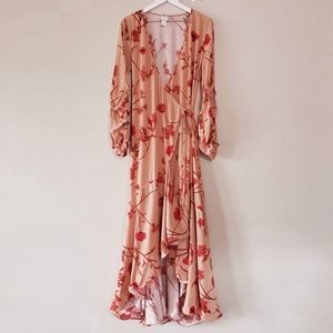 Johanna Ortiz Collaboration with H&M Floral Maxi Crepe Wrap Dress
